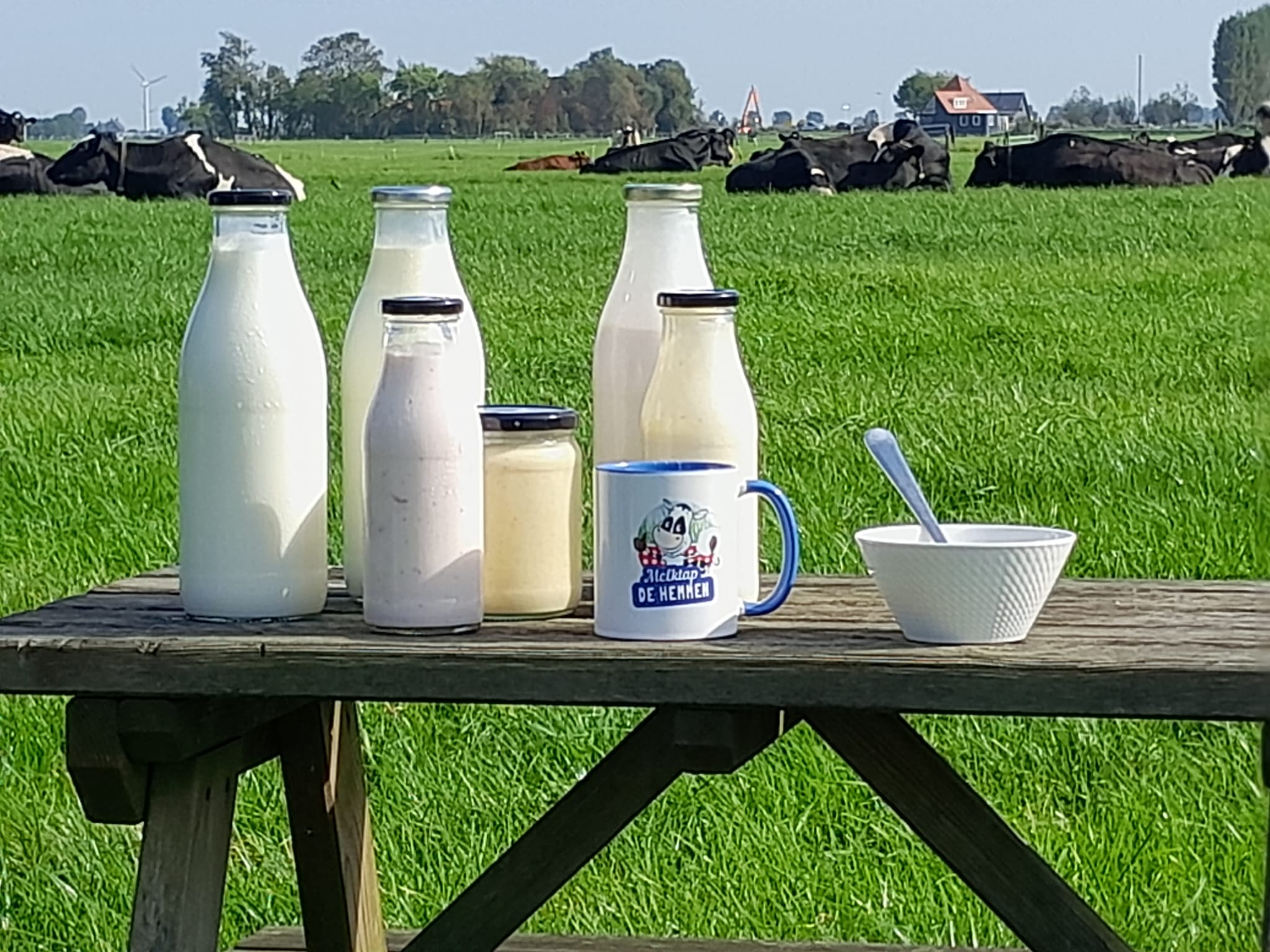 foto achter de boerderijwinkel